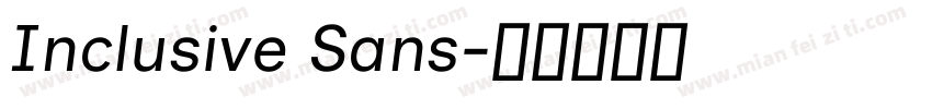 Inclusive Sans字体转换